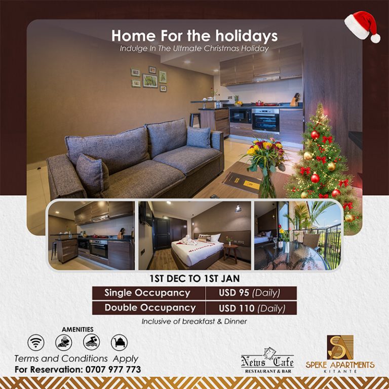 Speke Apartments Kitante home for the holidays