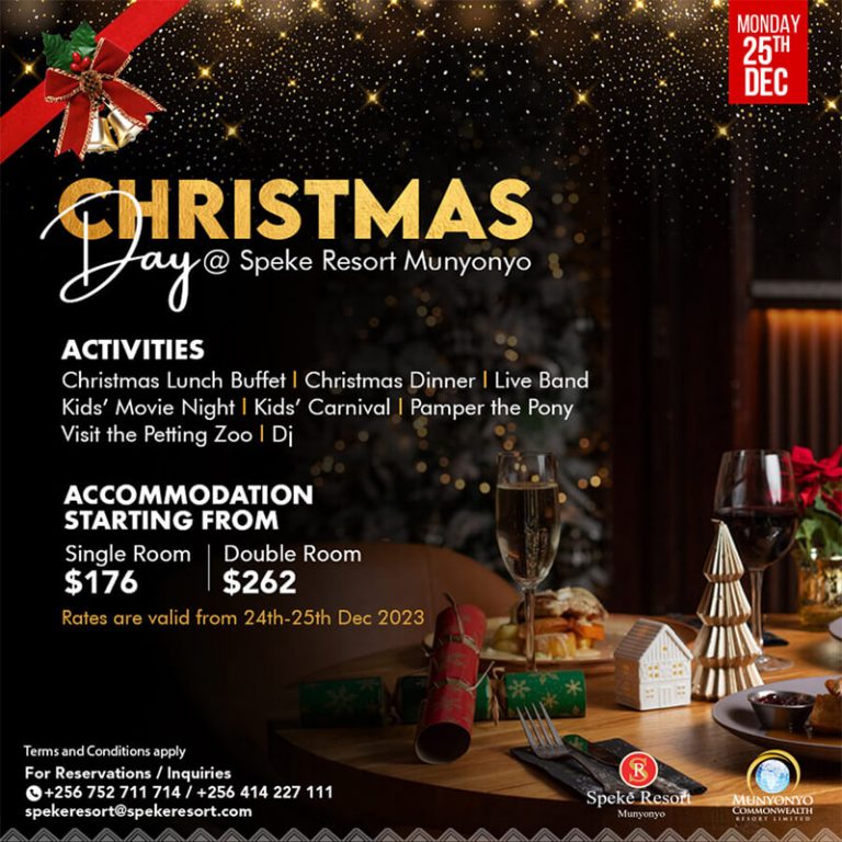 Speke Resort Munyonyo christmas day special special offer