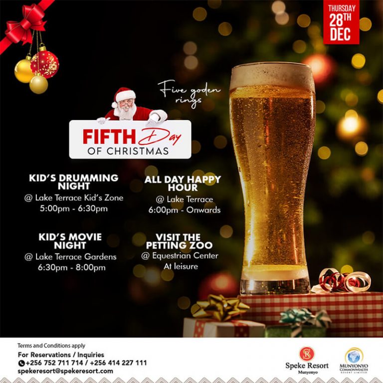 Speke Resort Munyonyo fifth christmas special offer