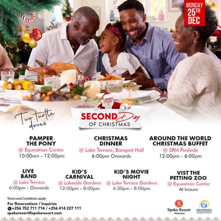 Speke Resort Munyonyo seconf day of christmas special offer